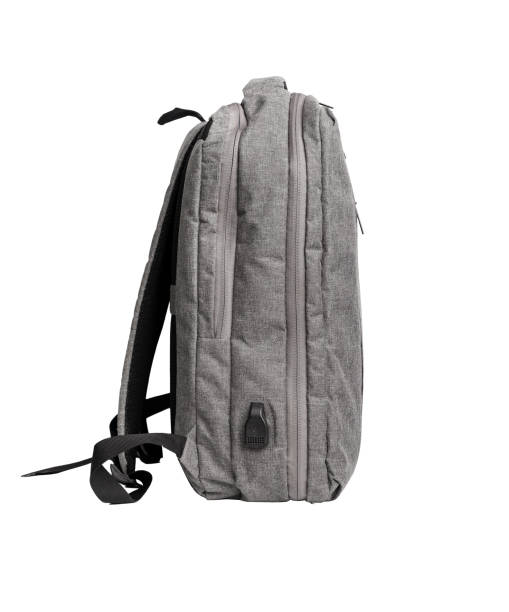 istock Backpack, side view, isolated on white background. Laptop rucksack, schoolbag 2143627671