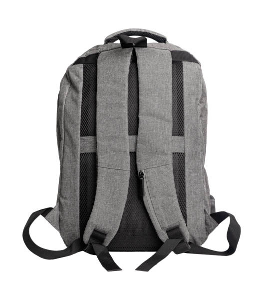 istock Backpack isolated on white background. Laptop rucksack, schoolbag, back rear view 2143628185