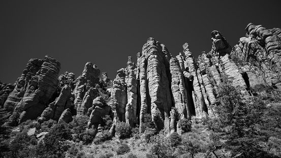 The Organ Pipe rock formation in Chiricahua National Monument