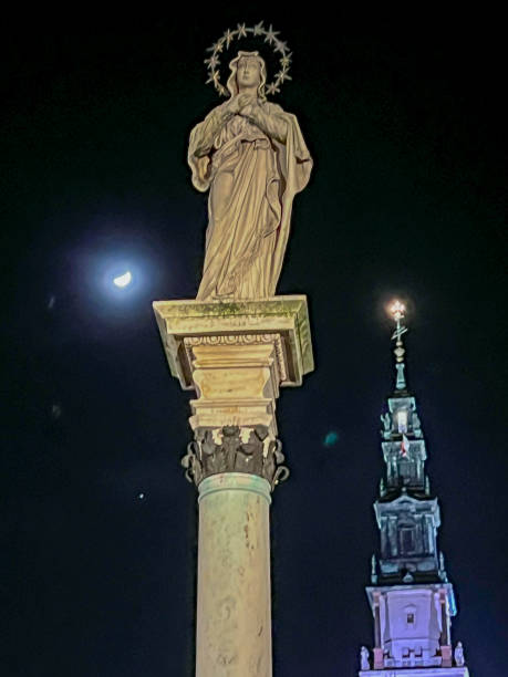 istock Jasna Gora Monastery in Czestochowa at night. 2143636460