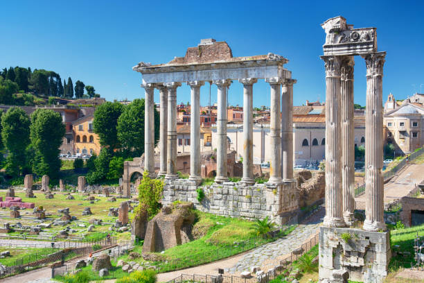 istock Temple of Saturn, Rome 2143658251