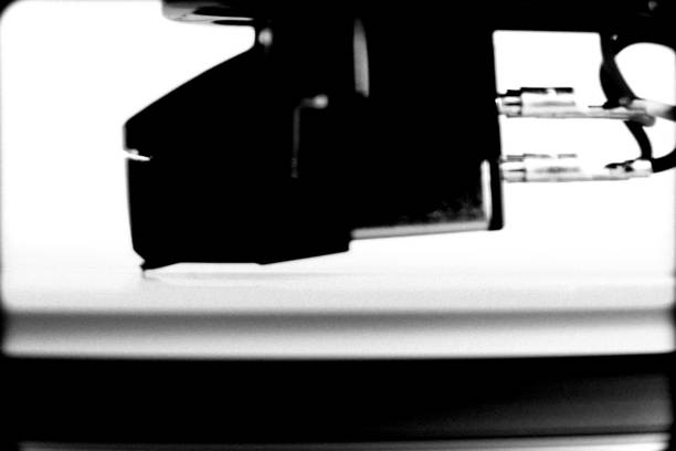 Macro Abstract Black and White Music Industry Idea Minimal