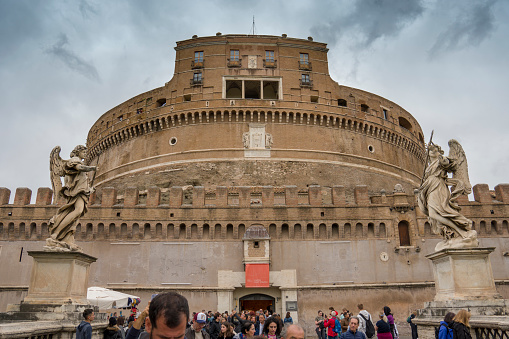 Rome Italy on November 1, 2023 Sant Angelo castle.