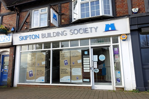 Little Chalfont, Buckinghamshire, England, UK - April 6th 2024: Skipton Building Society, 5 Nightingales Corner, Little Chalfont