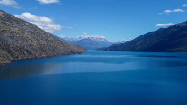 istock Panoramic view of Puelo Lake 2143851900
