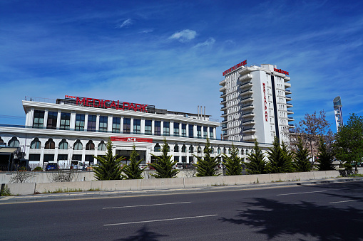 Ankara Turkey - 06.04.2023 Ankara Keçiören Medical park hospital bulding