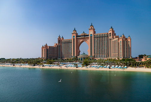 Dubai, United Arab Emirates - November 8, 2023: A picture of the Atlantis, The Palm Hotel.