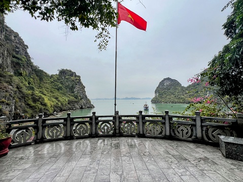 Beautiful views of Dau go Island in Halong Bay Vietnam
