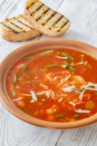 istock Portion of Minestrone soup 2143897248