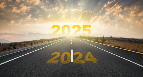 istock Change of calendar. 2025 anniversary 2143931237