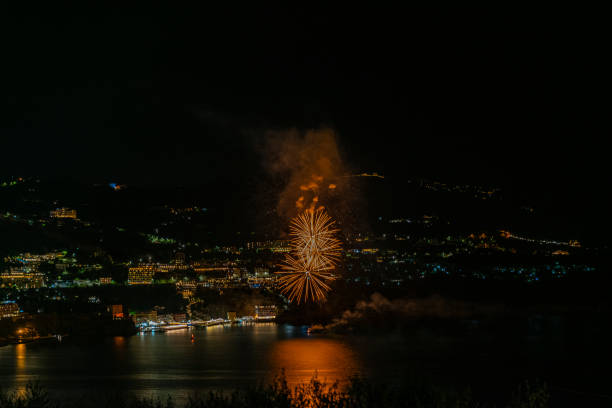 istock Firework display in Sorrento, Italy, October, 2023 2144008152
