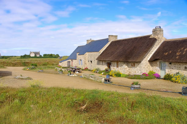 istock village Meneham  in Finistere in Brittany 2144034803
