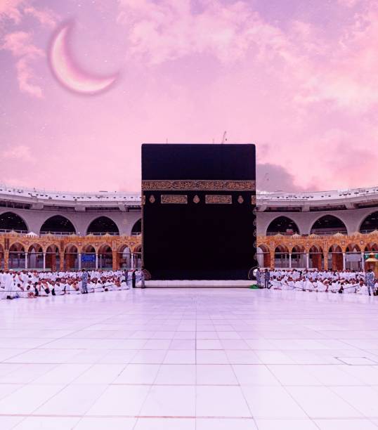 istock The place where Muslims visit for pilgrimage and umrah. Kaaba, Mecaa. Muslims performing circumambulation in the Kaaba 2144109764
