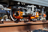Engineering equipment on railway rolling stock
