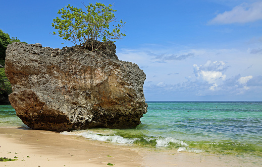 The beach in Bukit Peninsula, Indonesia