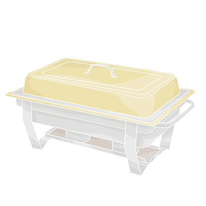 chafer chafing dish, piece of catering equipment, used to keep food warm during events