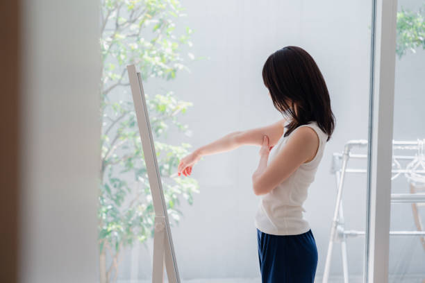 istock Young women who are concerned about their body shape 2144395116