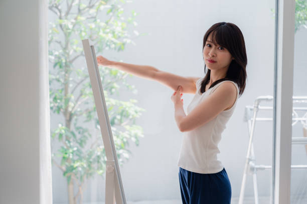 istock Young women who are concerned about their body shape 2144395117