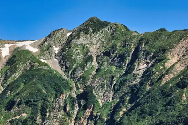 Kashima Yarigatake in the Northern Alps in Japan