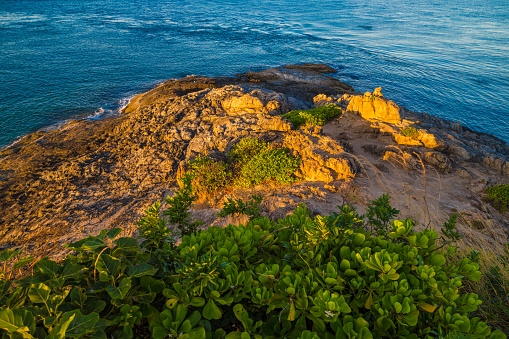 Sunrise colorful morning sky seashore nature landscape