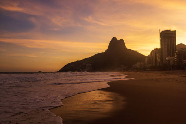 Sunset at Leblon Beach - Ipanema, Rio de Janeiro, Brazil