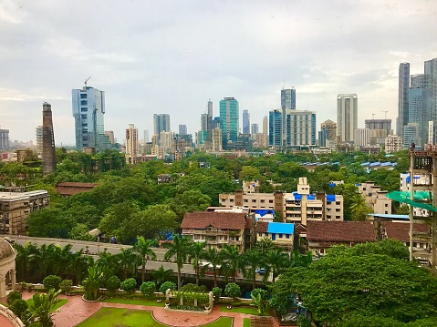 Mumbai skyline through my window.