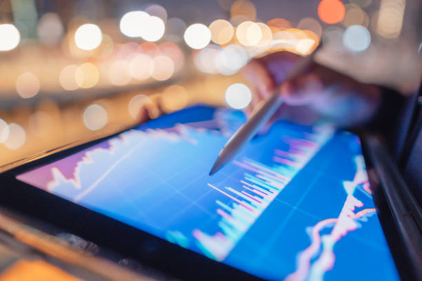 istock Close-up hand using Applied AI networks with multiple layers to growth the business and financial 2144963878