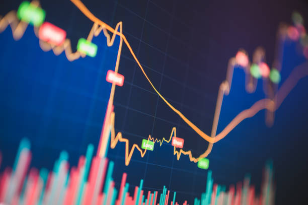 istock Investor trading making interacting with AI automated system with chart analysis big data stockmarket selected best stock with data 2144968128