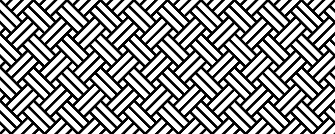 black white weave seamless pattern