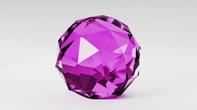 Glass transparent sphere element rotation. Geometric 3d looping animation background