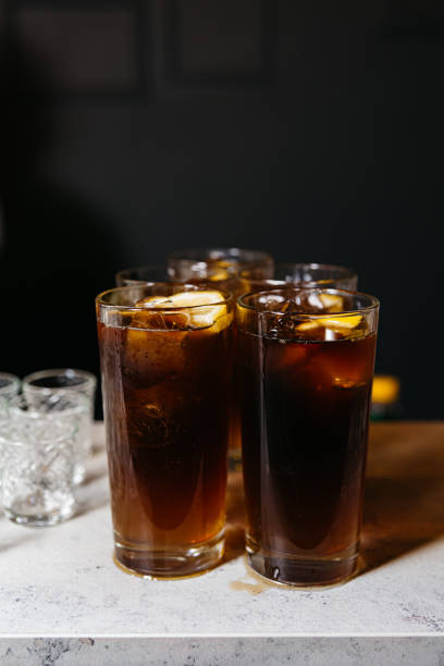 istock Iced Cola Drinks in Tall Glasses 2145067865