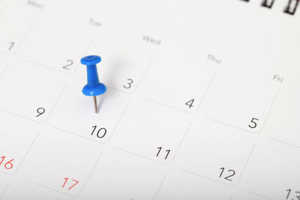 istock A pen with calendar mask on the 10th 2145099583