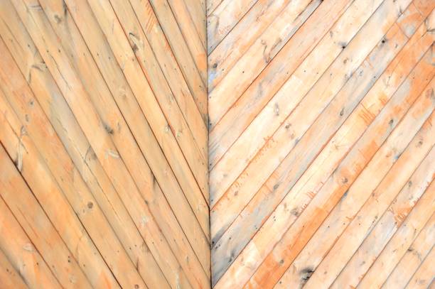 pattern on the new brown wooden wall