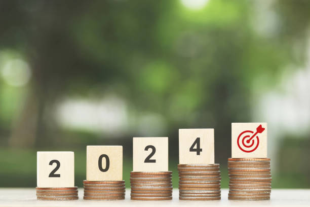 istock Investing in risky assets in 2024 at falling interest rates will make high returns 2145124079