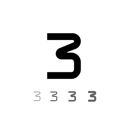 Cool Technical Numbers Technical Digital Numbers Set Stock Illustration - Download Image Now ...