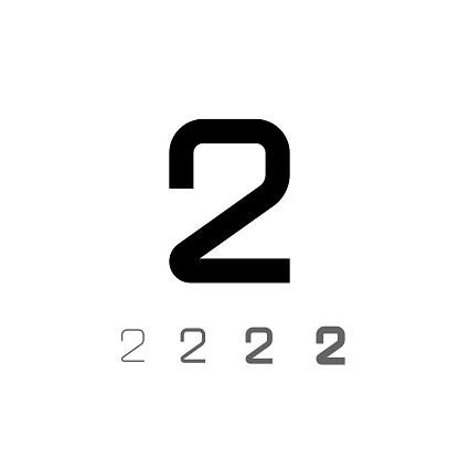 Cool Technical Numbers Technical Digital Numbers Set Stock Illustration - Download Image Now ...