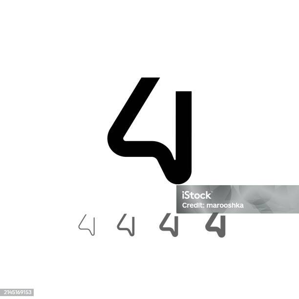 Cool Technical Numbers Technical Digital Numbers Set Stock Illustration - Download Image Now ...