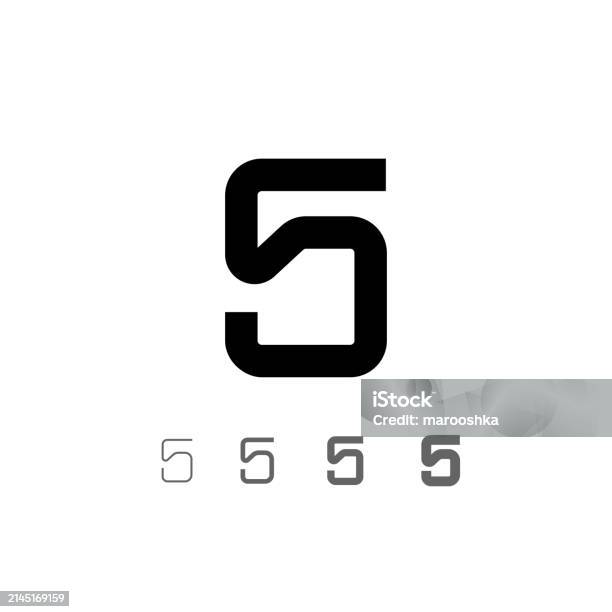 Cool Technical Numbers Technical Digital Numbers Set Stock Illustration - Download Image Now ...
