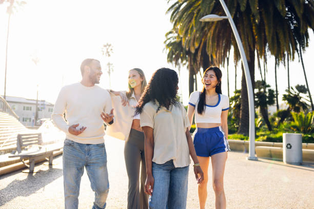 istock Happy friends on vacation enjoying SoCal together 2145186351