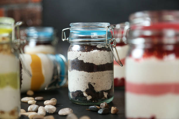 istock Colorful Jars Filled With Various Foods on a Table 2145210273