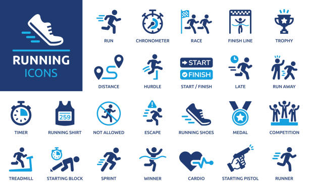 spuštěná sada ikon. vektorová ilustrace. - contest stock ilustrace