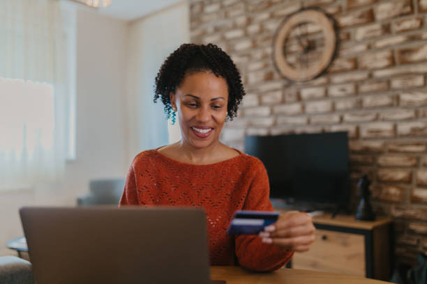 istock Happy women doing shopping online 2145230662