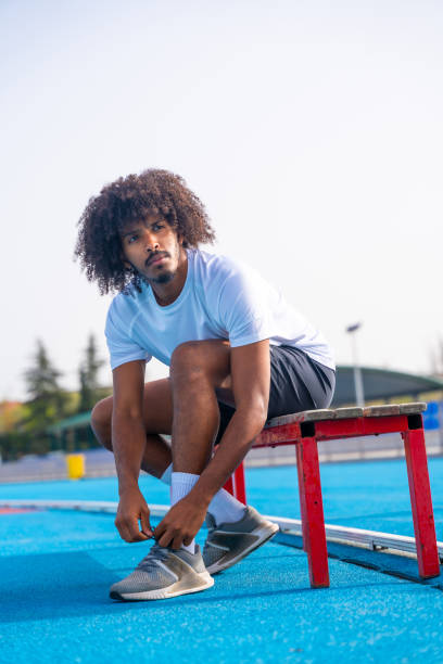 istock African american running getting ready to train 2145253296
