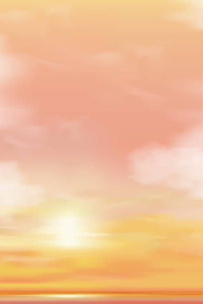 Sunset Sky Background,Sunrise cloud Orange,Yellow,Pink in morning Summer,Vector sunny Autumn,Nature landscape field in evening.Winter sunlight,cartoon illustration Horizon Spring sundown by Sea Beach Sunset Sky Background,Sunrise cloud Orange,Yellow,Pink in morning Summer,Vector sunny Autumn,Nature landscape field in evening.Winter sunlight,cartoon illustration Horizon Spring sundown by Sea Beach cirrus sunrise cloud sky stock illustrations