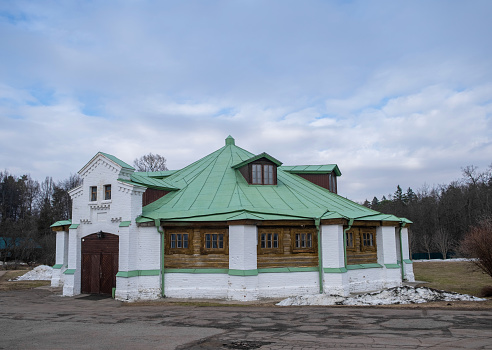16th September 2023: Mosque in the small Altai Mountain town of Sagsai, located in the Bayan-Ulgii province of Western Mongolia.  The religious building is used by Muslim Kazakhs who live in the area.