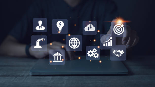 istock Big data analysis and business concept with charts and graphs icons on digital screen 2145330928