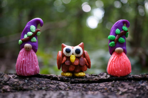 istock Figurines of small colorful gnomes. 2145368847