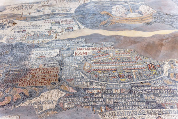 istock Famous Madaba Mosaic Map,. Jordan. 2145443520