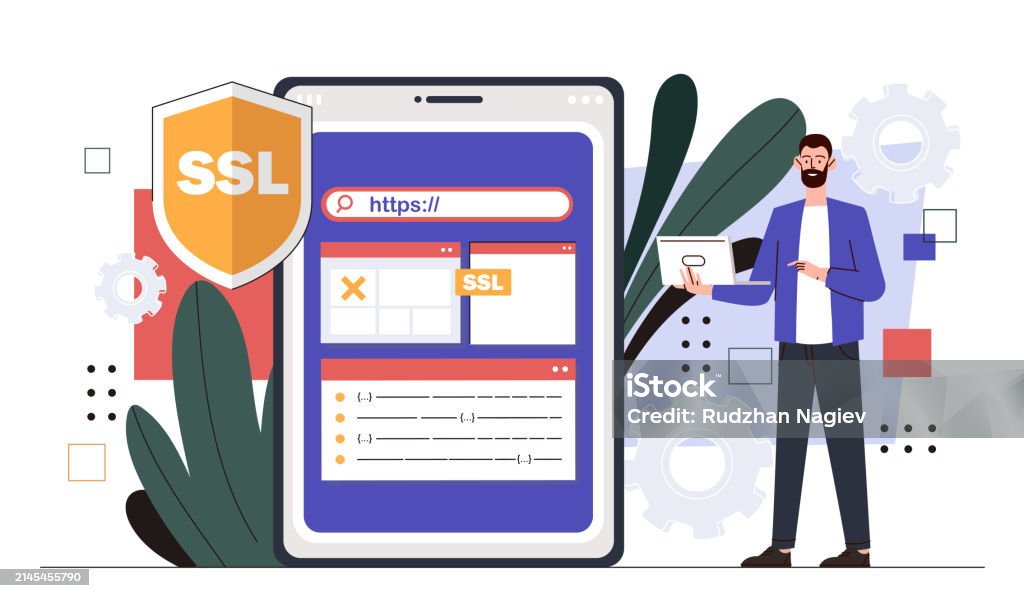 Ssl Development Vector Concept Stock Illustration - Download Image Now ...