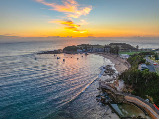 istock Foggy sunrise at the seaside 2145467112